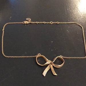 Juicy Couture Gold Bow Necklace